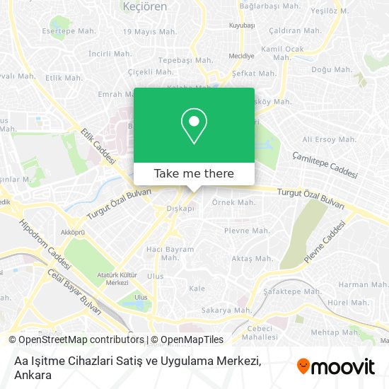 Aa Işitme Cihazlari Satiş ve Uygulama Merkezi map