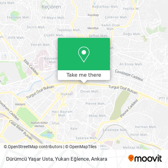 Dürümcü Yaşar Usta, Yukarı Eğlence map