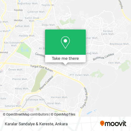 Karalar Sandalye & Kereste map