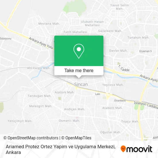 Ariamed Protez Ortez Yapim ve Uygulama Merkezi map
