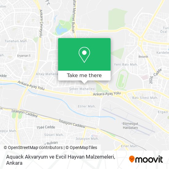 Aquack Akvaryum ve Evcil Hayvan Malzemeleri map