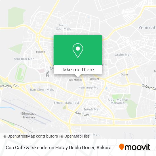 Can Cafe & İskenderun Hatay Usulü Döner map