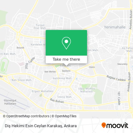 Diş Hekimi Esin Ceylan Karakaş map