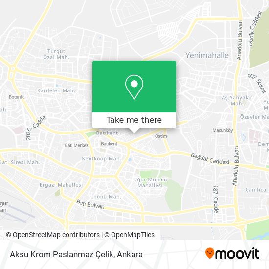 Aksu Krom Paslanmaz Çelik map
