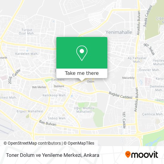 Toner Dolum ve Yenileme Merkezi map