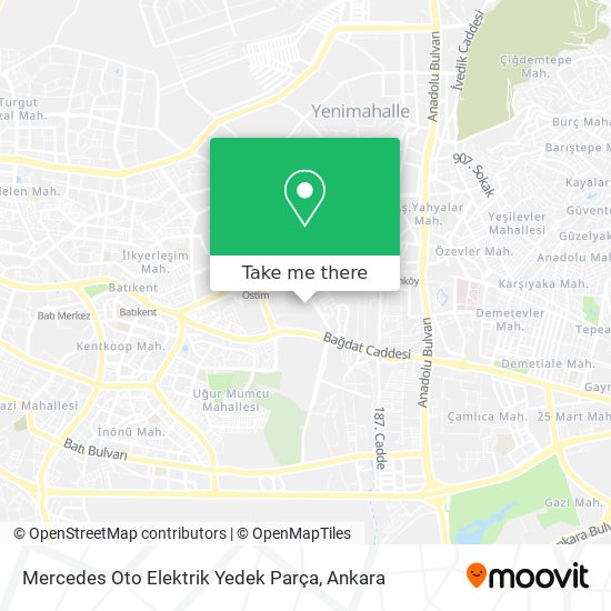 Mercedes Oto Elektrik Yedek Parça map