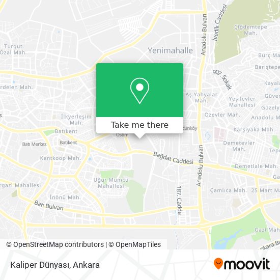 Kaliper Dünyası map