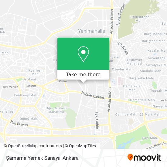 Şamama Yemek Sanayii map