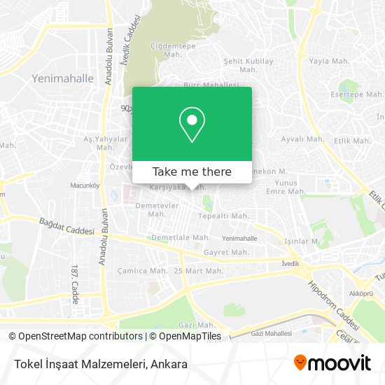 Tokel İnşaat Malzemeleri map