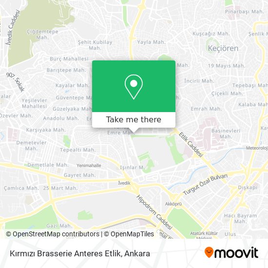 Kırmızı Brasserie Anteres Etlik map