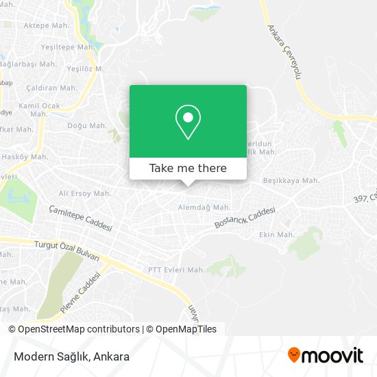 Modern Sağlık map