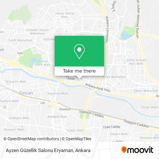 Ayzen Güzellik Salonu Eryaman map