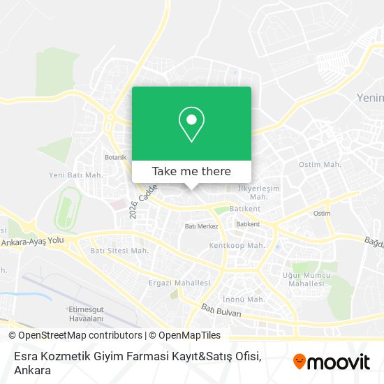 Esra Kozmetik Giyim Farmasi Kayıt&Satış Ofisi map