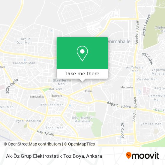 Ak-Öz Grup Elektrostatik Toz Boya map