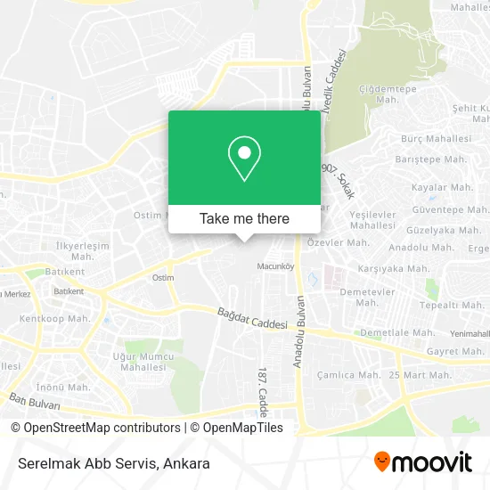 Serelmak Abb Servis map