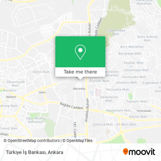 Türkiye İş Bankası map