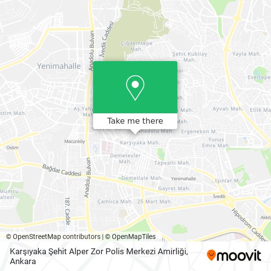 Karşıyaka Şehit Alper Zor Polis Merkezi Amirliği map