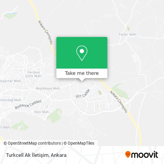 Turkcell Ak İletişim map