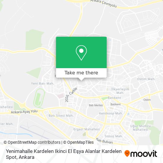 Yenimahalle Kardelen Ikinci El Eşya Alanlar Kardelen Spot map