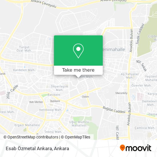 Esab Özmetal Ankara map