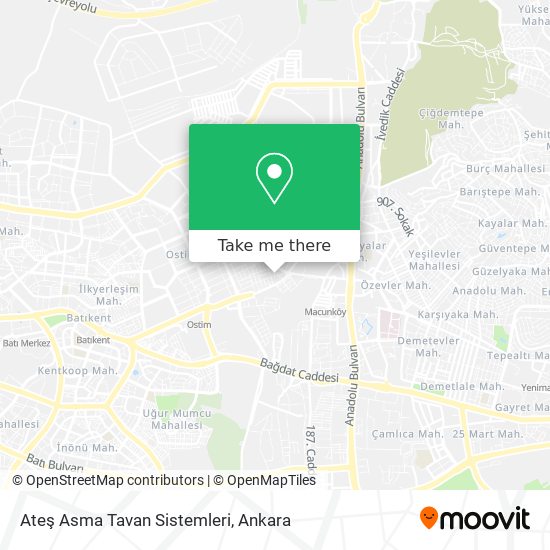 Ateş Asma Tavan Sistemleri map