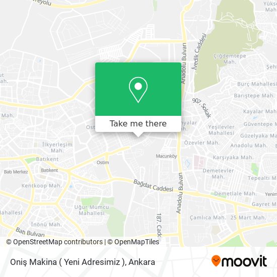 Oniş Makina ( Yeni Adresimiz ) map