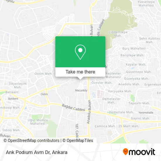 Ank Podıum Avm Dr map