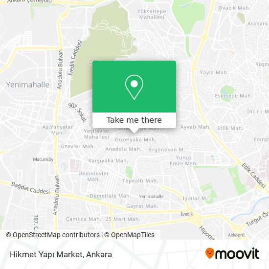 Hikmet Yapı Market map