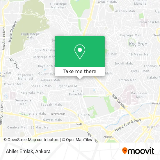 Ahiler Emlak map