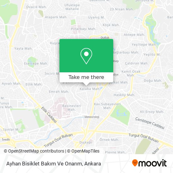 Ayhan Bisiklet Bakım Ve Onarım map