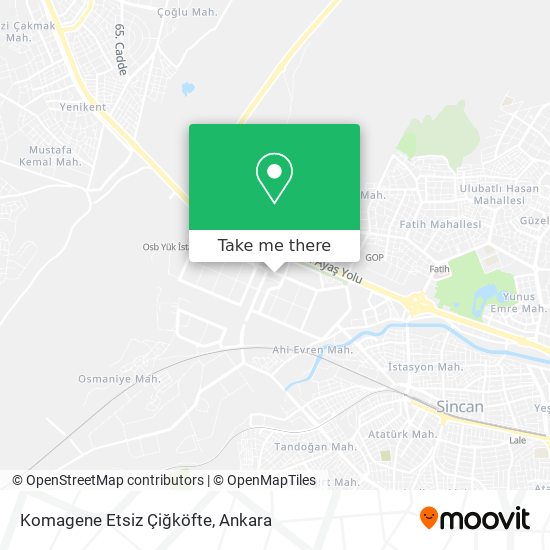 Komagene Etsiz Çiğköfte map