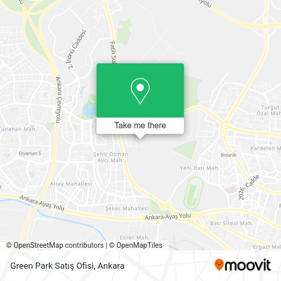 Green Park Satış Ofisi map