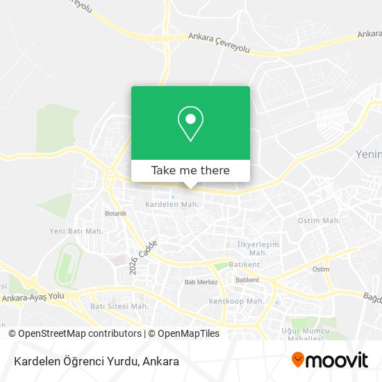 Kardelen Öğrenci Yurdu map