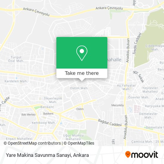 Yare Makina Savunma Sanayi map