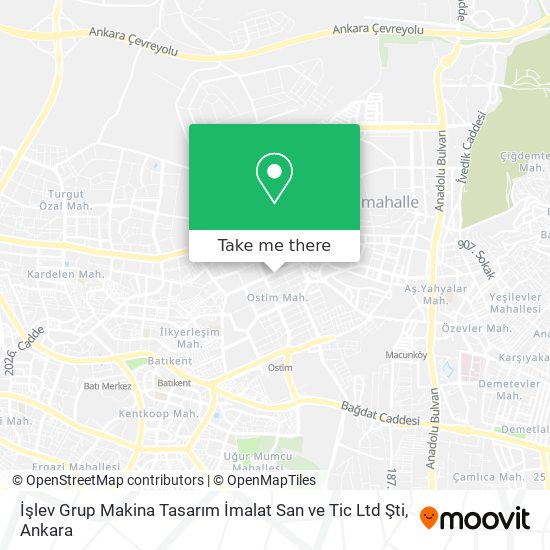 İşlev Grup Makina Tasarım İmalat San ve Tic Ltd Şti map