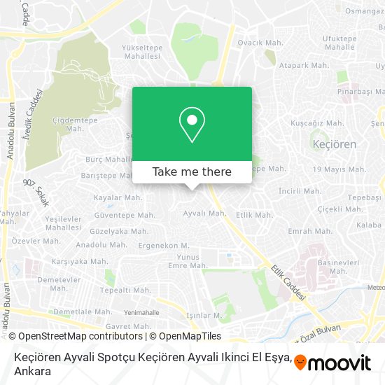 Keçiören Ayvali Spotçu Keçiören Ayvali Ikinci El Eşya map
