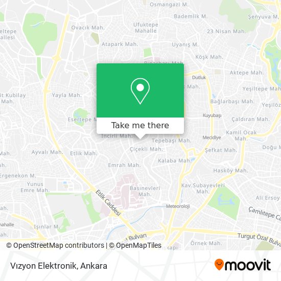 Vızyon Elektronik map