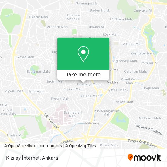 Kızılay İnternet map