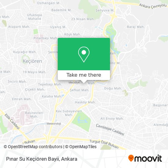 Pınar Su Keçiören Bayii map