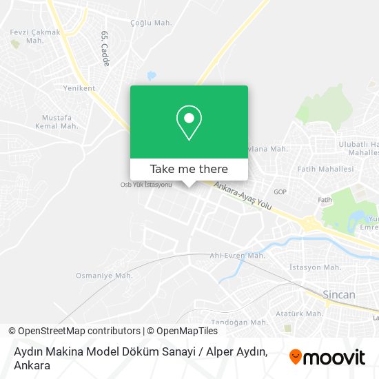 Aydın Makina Model Döküm Sanayi / Alper Aydın map