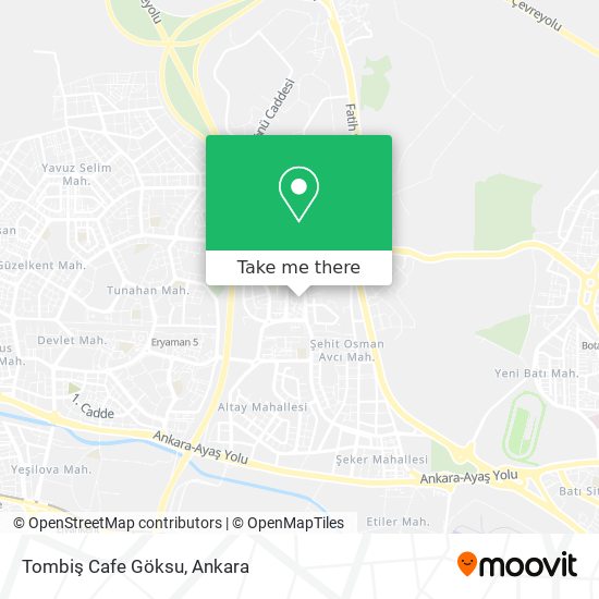Tombiş Cafe Göksu map