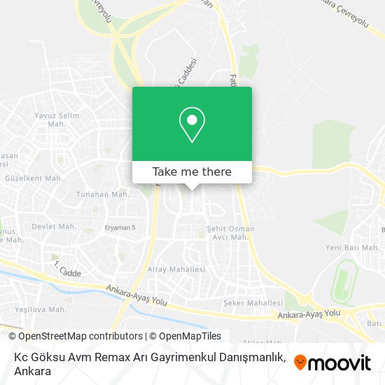 Kc Göksu Avm Remax Arı Gayrimenkul Danışmanlık map