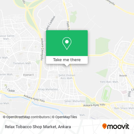 Relax Tobacco Shop Market map