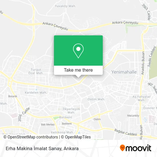 Erha Makina İmalat Sanay map