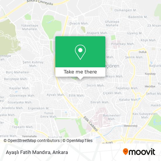 Ayaşlı Fatih Mandıra map