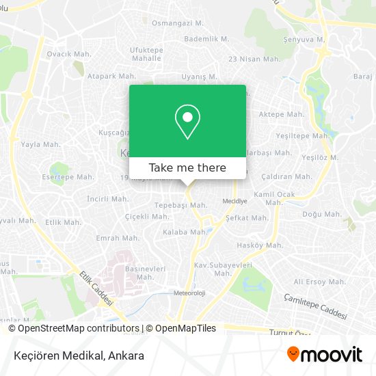 Keçiören Medikal map