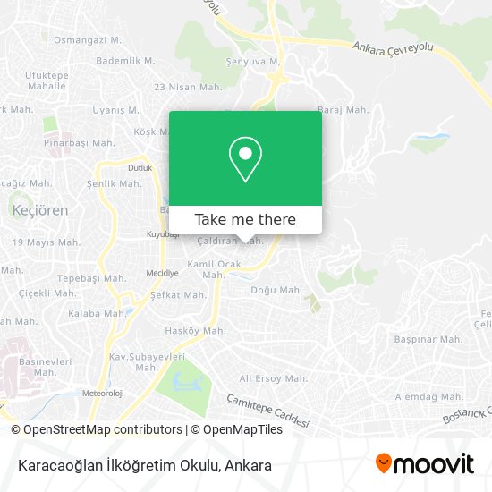 Karacaoğlan İlköğretim Okulu map