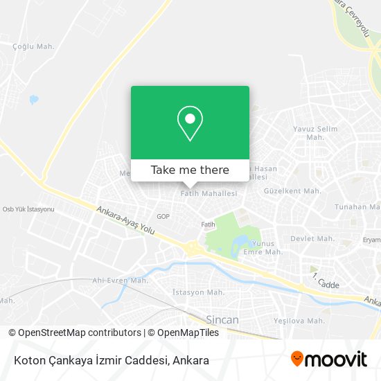 Koton Çankaya İzmir Caddesi map
