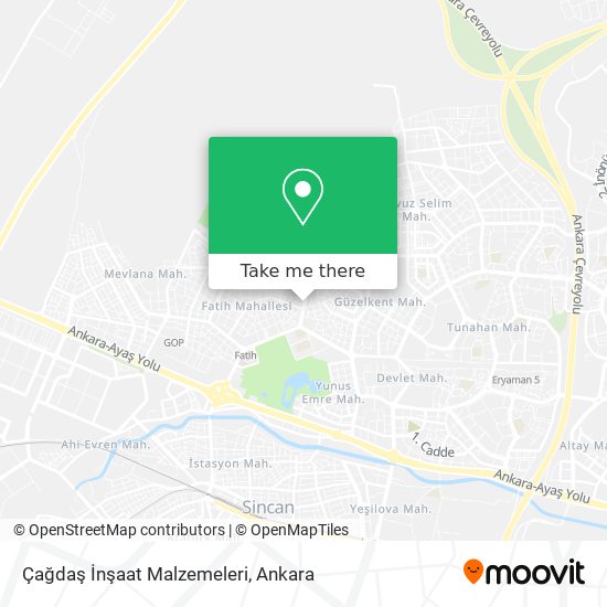 Çağdaş İnşaat Malzemeleri map