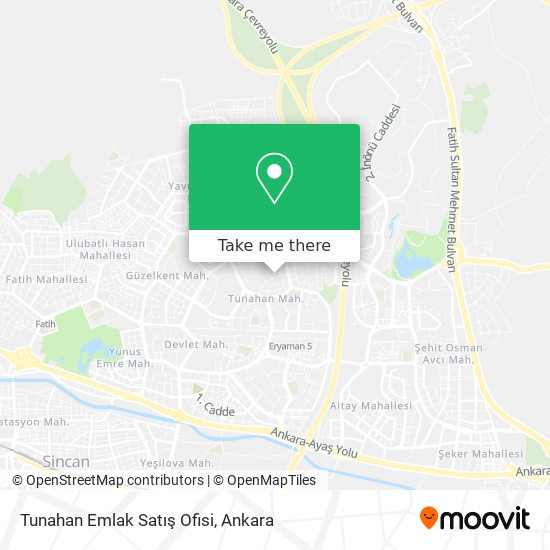 Tunahan Emlak Satış Ofisi map
